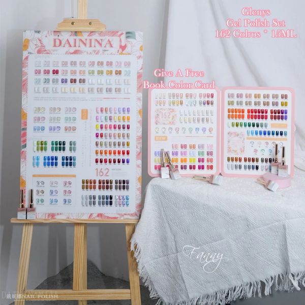 Kits Glenys Nouveaux vernis à ongles à gel mélangé 162pc