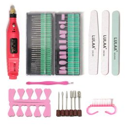 Kits Halaiman Professional Nail Cation Set Electric Nail Sander Gel Gel Gel Herramientas Manicura Manicura Archivos de uñas Manicura kits de uñas kits