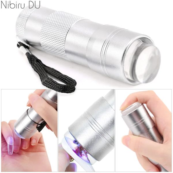 Kits Handoue Nail Art Séchage lampe avec gel en silicone en silicone vernis à ongles Silicone Silicone pressant LED LED LED pour la manucure