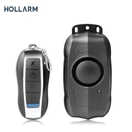 Kits Hollarm USB -laadfietsalarm Remote Beveiligingssysteem Scooter -alarm voor motorfiets Antitheft Bicycle Vibration Alarm