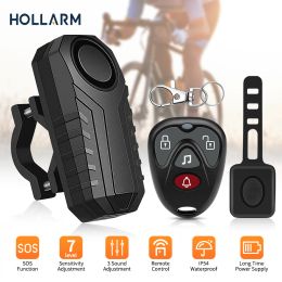 Kits holmarm sans fil alarme de vélo de télécommande imperméable électrique moto scooter vélo de sécurité protection anti-vol alarmes