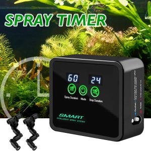 Kits Intelligente Fogger Waterbevochtiger Timer LCD-scherm Tuinplantensproeier Mistsproeisysteem Kits Buitenbloemen Plantenspray