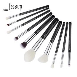 Kits Jessup Beauty Makeup Brushes Set 10pcs Natural Synthetic Hair Eyeshader Crease Powder Face Definer Blender Cosmetics Kit