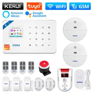 Kits kerui inalámbrico aplicación tuya sim alarma de alarma de hogares wifi gsm kit de sensor de alarma gsm kit ruso, español, idioma francés