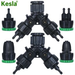 Kits Kesla Gardens Tap Hose Splitter Adapter Connector 1/2 '' 3/4 '' tot 1/4 '' 3/8 '' 1/2 '' 16mm 8/11mm Pipe Barb 2way 4way Tubing Tool
