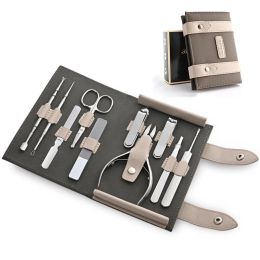 Kits Luxury Manucure Set Chirurgical Ciseaux de qualité Clipper en acier inoxydable Kit de fonction complète Fonction Poldage pour hommes et femmes