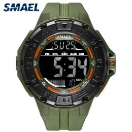 Kits Military Dial Sports Sports Men's Watches Menties LED Digital Shock 1543 Watch for Men Luminous Amperproof Relogie Masculino Clock