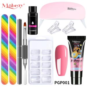 Kits Mobray 15 ml Kit de gel d'extension des ongles Faire tremper sur un gel UV GELIQUE CHEU CELLE GEL CELLET