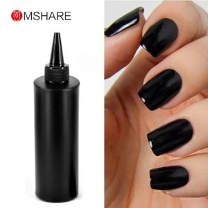 Kits MSHare 500G Zwarte kleuren Nagelgel Pools Leveringen Vernis Semi Permanent Nail Art Manicure Soak Led UV -gel nagelvernissen af