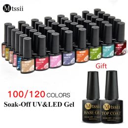 Kits Mtssii 120/60/30/24 couleurs Gel vernis à ongles ensemble Semi Permanent hybride Gel vernis ensemble Base couche de finition tremper UV LED Kits de Gel à ongles