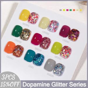 Kits Museluoge 9 Color -stijl Dopamine Glitter Gel Pool