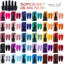 Kits Nailco 15 ml de vernis à ongles en gel ensemble 30pcs / lot gel polonais trempage off uv LED semi-permanent vernis de nail art limité gratuite