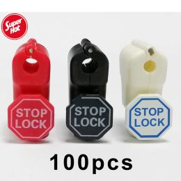 Kits nouveaux 100pcs / lot Antitheft EAS stop verrouillage pour les étiquettes de sécurité du stock