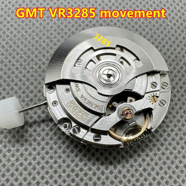 Kits nouveaux modèles Shanghai 3285 GMT 4 Hand Mouvement mécanique automatique Balance Balance Mouvement de montre pour hommes VR3285 pour 126710