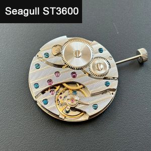 Kits New Seagull ST3600 Mouvement mécanique ST36 China Watch Men Eta 6497 Hand Wind 17 bijoux Watch Case Fit Repair Part