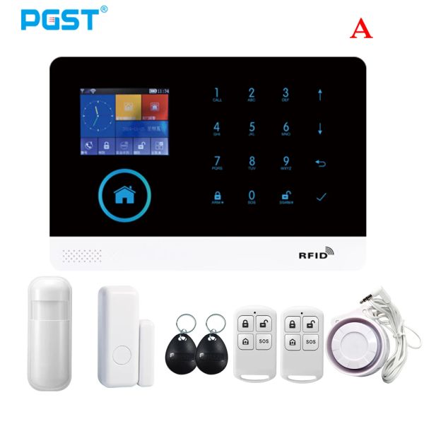 Kits PGST 103 2,4 pouces d'écran WiFi GSM Home Bulgar Security System 433MHz CONTRÔLE D'APPLOC