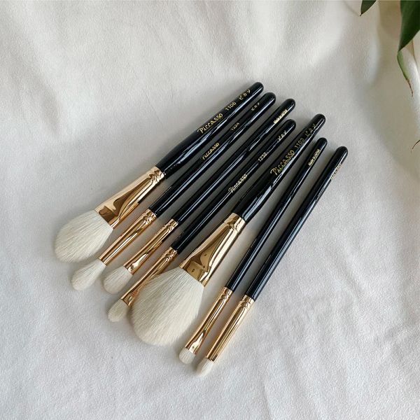 Kits Piccasso Beauty Makeup Brushes 103 106 224 217 207 239 219 Topquality Goat Hair Gold Cosmetics Face Feed Shadow Powder Highlight