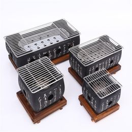 Kits Draagbare Japanse Bbq Grill Koreaanse Koolstof Barbecue Grills Aluminium Binnen Buiten Bbq Kachel Barbecue Gereedschap Houtskoolgrill