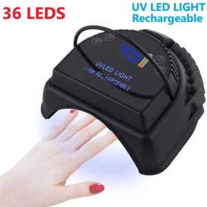 Kits Professional sans fil lampe à ongles LED sans fil UV lampe à ongles rechargeable avec la batterie de conception de lampe à LED UV haute puissance