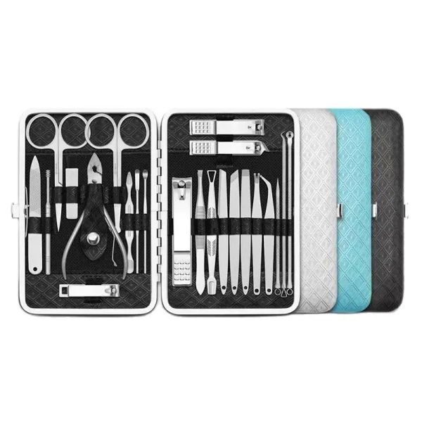 Kits Qmake 23p Manucure Ensembles Kit d'étirement des ongles Complete Manicura AccesSorios Nail Clipper Tools Pedicure Tous Nail Products ManuCure