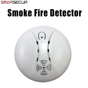 Kits Smarsecur 433MHz draadloze rook/branddetector voor draadloos voor het aanraaktoetsenspanpaneel WiFi GSM Home Security Burglar spraakalarm