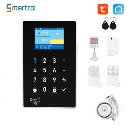 Kits Smartrol Security Alarm System GSM WiFi 2 In 1 Alarm Host Beveiligingsbeveiligingssensor voor Tuya Smart Home Security Alarms Kit