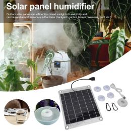 Kits Humidificador Panel Solar |Atomizador USB portátil de doble cara de 20 W |Bomba de agua hidratante con ahorro de energía, suministros de jardinería para G