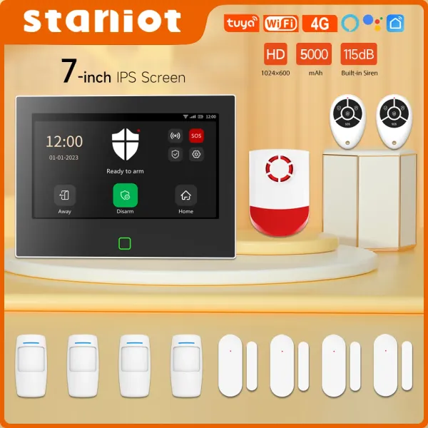 Kits Staniot Système d'alarme domestique 7 pouces