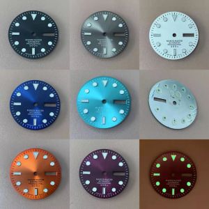 Kits dial sunray calendario dual nh35 nh36 verde luminoso s dial 28.5 mm blanco, azul, negro, verde, dial gris modifica accesorios de reloj