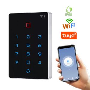 Kits T12 WiFi Tuya Smart Door Lock Système d'accès à la porte étanche.