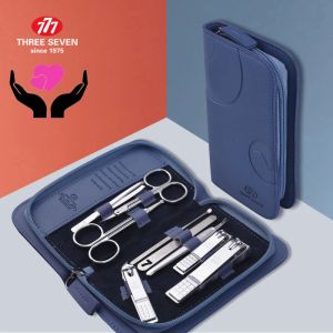 Kits tres siete/777 Starshine Manicure Nail Clippers Kit Professional Pedicure Care Herramientas Regalos de moda 9 PCS Set Tools de arte de uñas