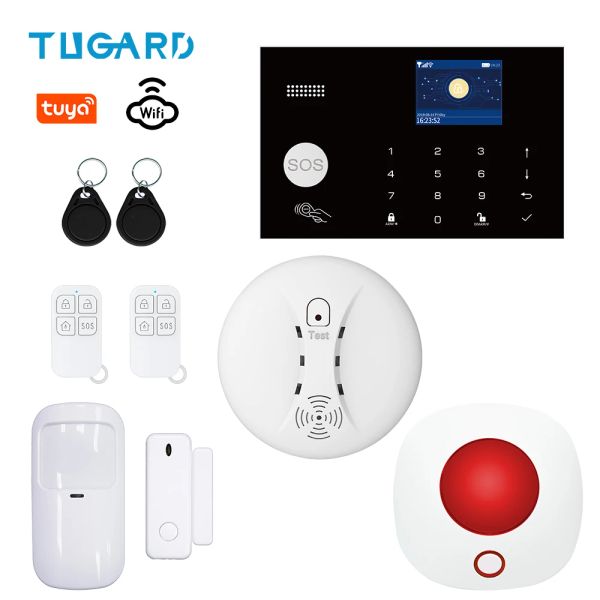 Kits TUGARD G30 Tuya 433MHz Wired Wireless WiFi GSM Sécurité d'alarme de sécurité Système de cambrioleur Home Kit Remote Contrôle pour iOS Android