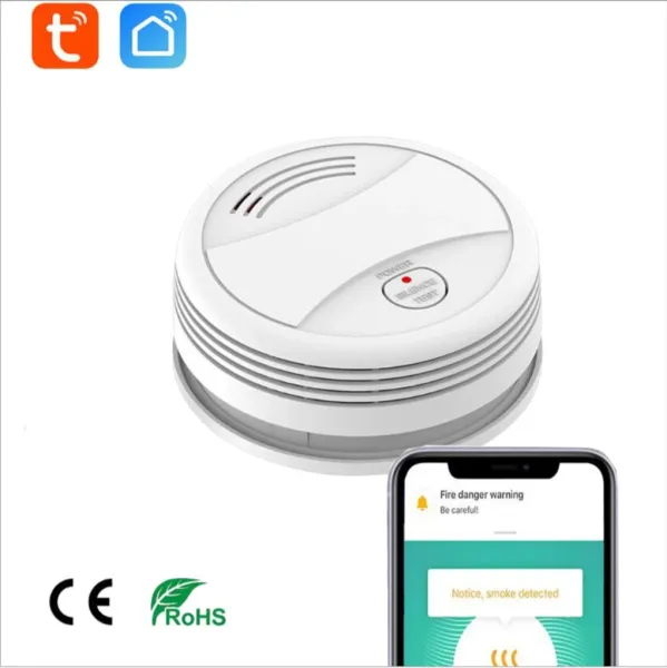 Kits tuya smart wifi détecteur de fumée d'alarme de fumée de la maison