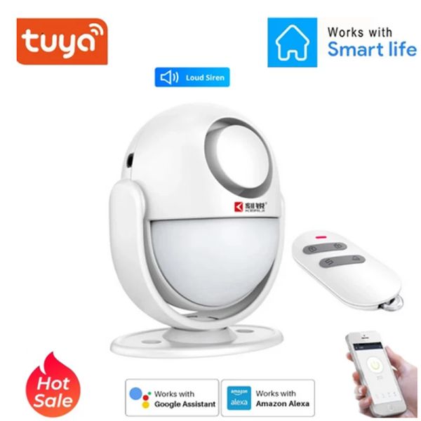 Kits tuya wifi smart corps infrarouge pir antitheft alarme domestique 125 dB burgari