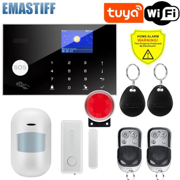 Kits W7B Sistema de alarma con cableado inalámbrico para la seguridad del ladrón de hogar