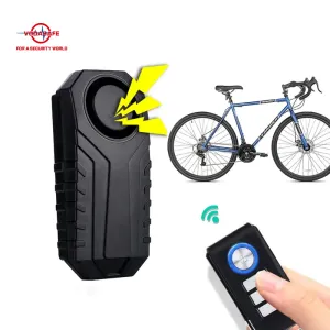 Kits Waterdichte fietsalarm Motorfiets Motorfiets Fietsbeveiliging Beveiliging Beveiliging Alarm Remote Regeling Vibratiedetector