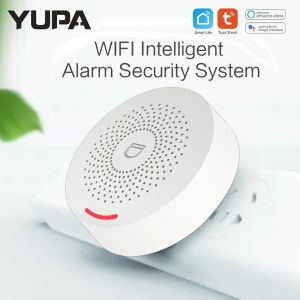 Kits WiFi Système de sécurité d'alarme intelligente avec capteur de mouvement Smart Life Life Tuya Contrôle d'applications compatible avec Alexa Google Assistant