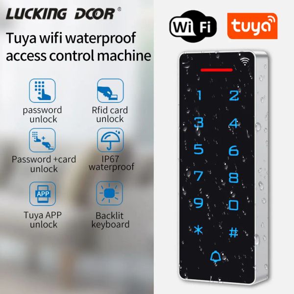 Kits wifi remoto control abierto de control RFID Control de acceso inteligente Control impermeable Lock Magnetic Tuya Mobile App