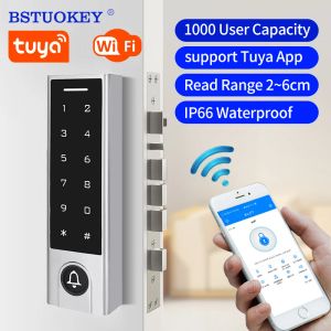 Kits Wifi Tuya -app Remote Control Access Control Lock 125kHz RFID Card Reader toetsenbord deurwachtwoord Smart Lock Outdoor Access Control