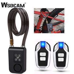 Kits WSDCAM 4 chiffres verrouillage de mot de passe Antitheft Smart Bike Lock sans fil Remote Contrôle du vélo de sécurité Alarme de sécurité étanche
