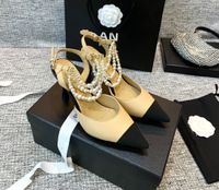 Talons de chaton Sandals Salms Summer Femme Designer Chaussures pointues Talons hauts