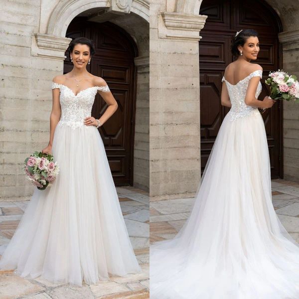 Kitty Chen 2024 Robes de mariée en dentelle appliquée une ligne robes de mariée sexy