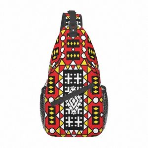 Kizomba Samakaka Ankara Print Sling Crossbody Body Bag Men Fi African Pattern Wax Was Design Schouderrugzak voor wandelen L6DV#