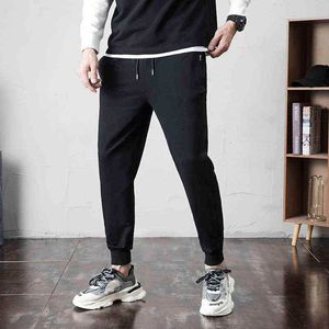 Kksky Sportbroek voor mannen zwarte trainingsbroek winter joggers rennen broek man mode katoenen rits pocket oversized kleding G220713