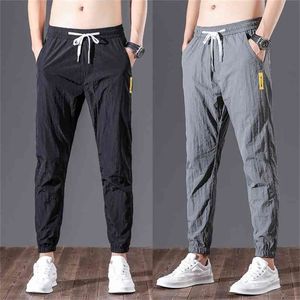 kksky lente joggers broek mannen ademende potlood mode streetwear broek nylon oversized Koreaanse stijl kleding 210715