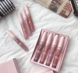 KKW Lip Gloss Cosmetics COPECEMENT COLLECTION DANS 4PCS KOKO Liquid Lipstick Makeup SetS Mat Gate Gloss Beauty Kollection KKW Kits1736771