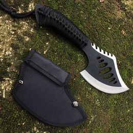 KKWOLF Mini Draagbare Survival Axe Outdoor Camping Hunting Garden Mes EDC Multi Purpose Tool Defensie Karambit Peeling Tools