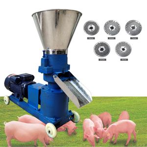 Prensa de pellets multifuncional KL125 4KW, molino de pellets de madera para alimentación Animal, máquina de pellets de biomasa, 60-80kg h 220V 380V231z