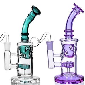 Klein Recycler Oil Rigs Glazen Water Bongs waterpijpen Rookpijp Heady Glass Dab Bong Met 14mm banger