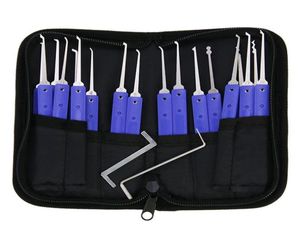 Klom 18pcs Lock Pick Tools Set Locksmith Tools Lock Picking ontgrendelend gereedschap299j7559593